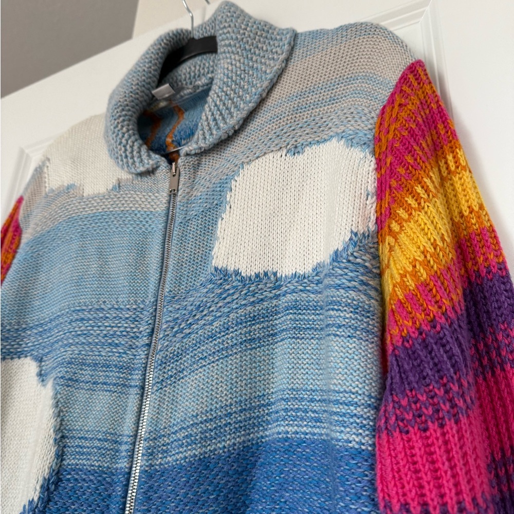 EUC Stella McCartney Kind Smile Intarsia Cardigan Multiple colors 38 - Picture 6 of 10